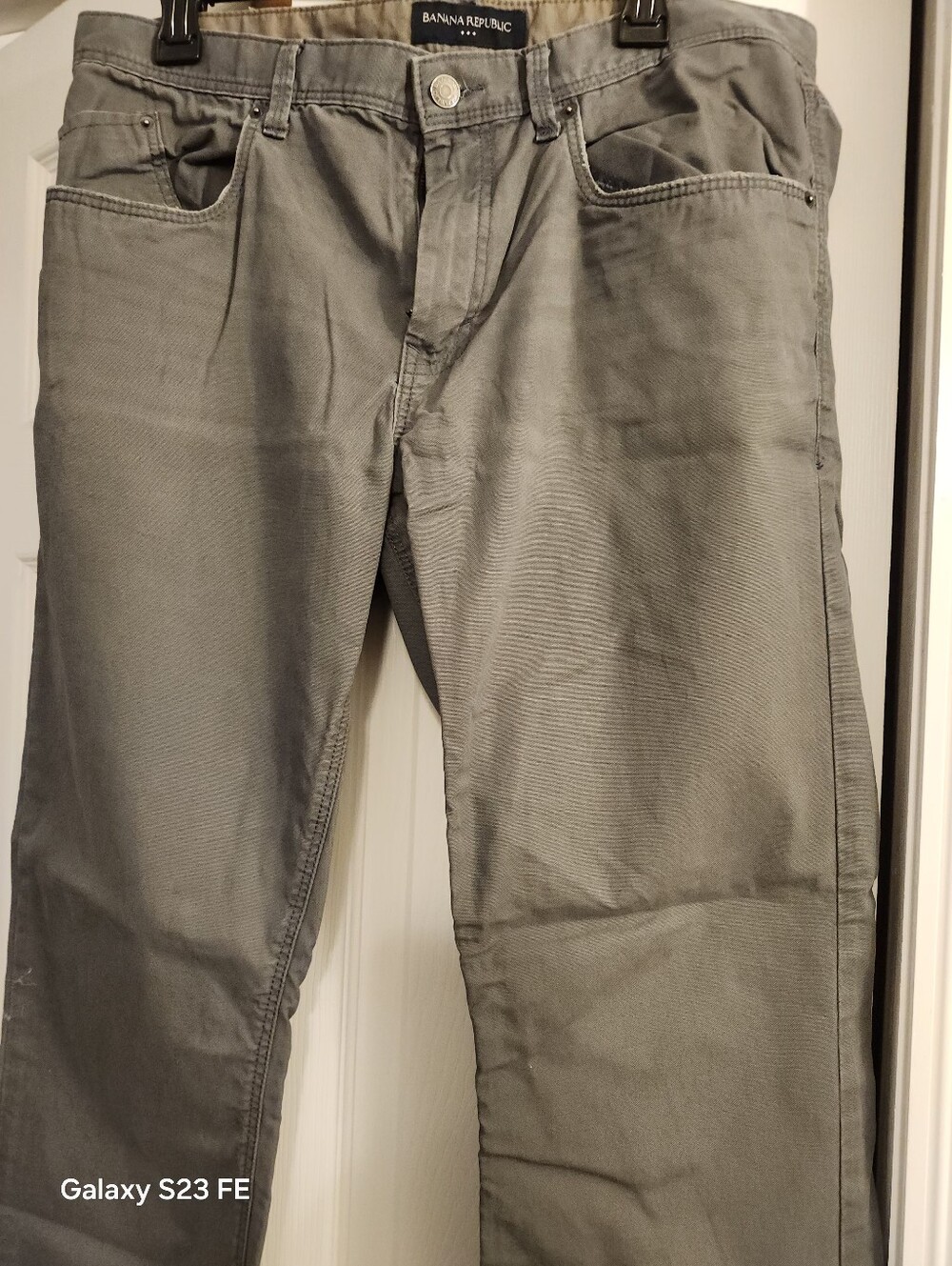 Banana Republic Men's Light Gray Straight Jeans
